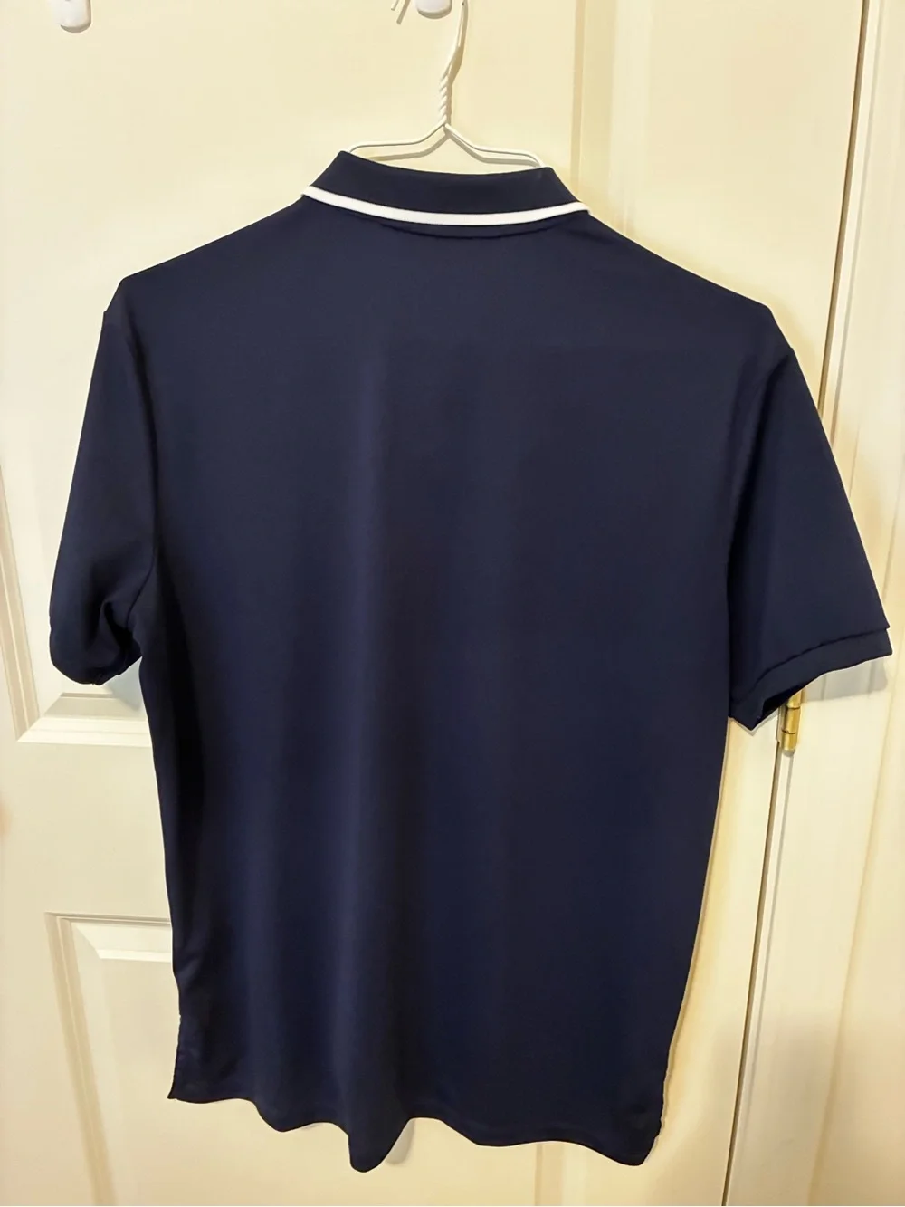 Polo by Ralph Lauren Navy Polo with White Pony & Collar Trim
